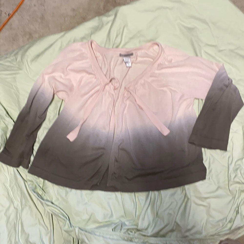 Cotton gathered 3/4 sleeves top